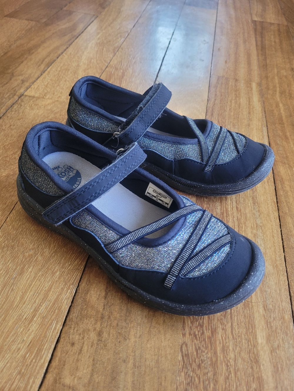 Size 12 Oshkosh Velcro Sneakers Play Shoes Machine Washable